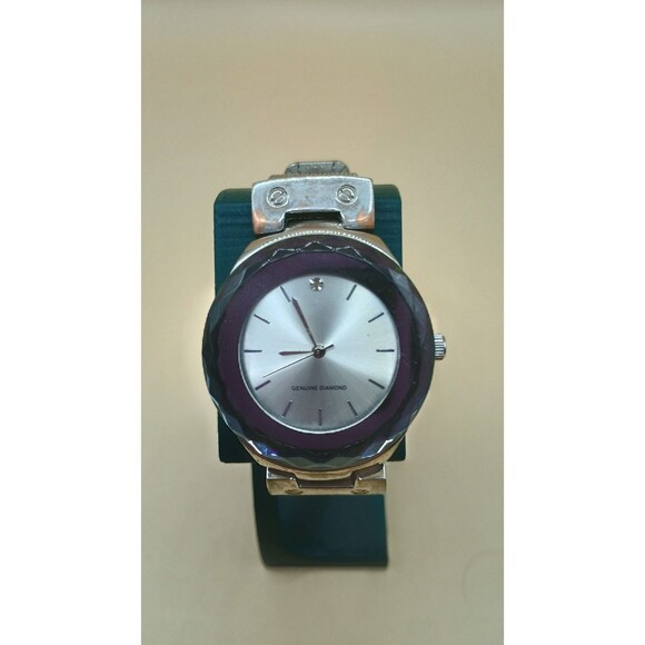 Women's Quartz Watch Silver Tone Mesh Metal Band Diamond Accent- Needs Battery - Picture 2 of 7
